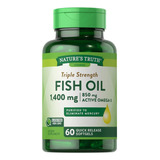 Omega 3 Fish Oil 1400 Mg, De Algas - 60 Softgel, Vegan Sabor Limón