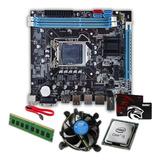 Kit Intel Core I3 Placa Mãe H61 Hdmi Memória 4gb Ssd 480gb