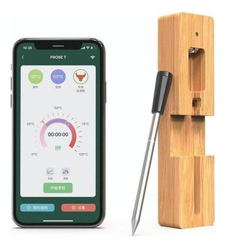Aplicación De Termómetro Inalámbrico Bluetooth Para Carne A