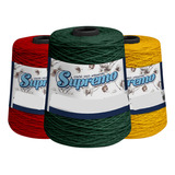 Kit Barbante Supremo 400g / 415m 3 Unidades Número 6