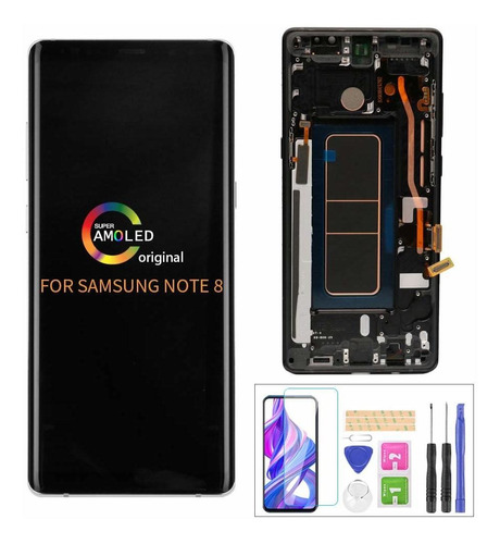 Modulo Lcd Negro Para Samsung Note 8 N950 With Frame For Not