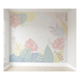 Papel De Parede Ursinha Floral Infantil Pp273 M²