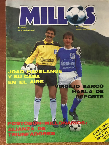 Revista No 14 Millonarios Fc Fútbol Mayo Y Junio 1986 - Azul