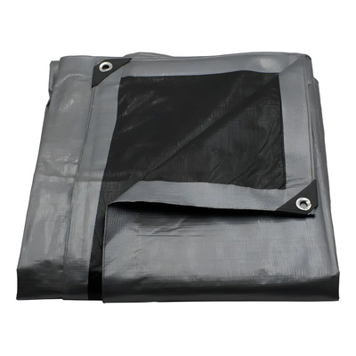 Lona De Polietileno Uso Super Rudo Gris\u002Fnegro 180 Gr 3x3 M | Meses sin interés