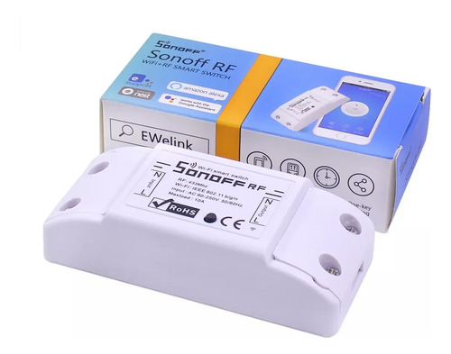 Sonoff Interruptor Rf 433 - Por Controle Remoto Ou Wi-fi 