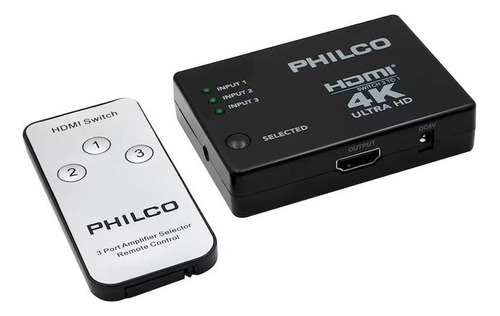 Splitter Switch Hdmi Philco P4109 3 Input Y 1 Output 