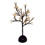 Árvore Cerejeira Decorativa 30 Led Amarelo Luminária 40cm