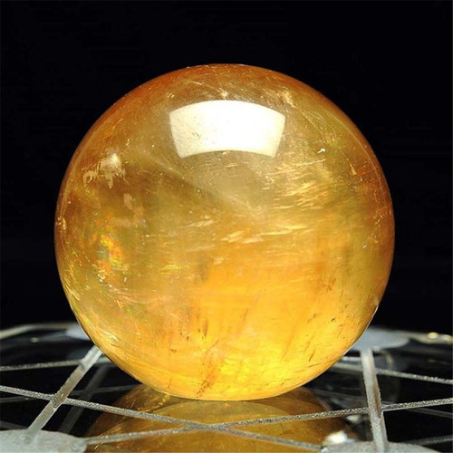 Bola De Esfera De Cristal De Cuarzo Citrino Natural 1 Unite