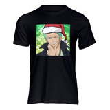 Playera Hombre One Piece Roronoa Zoro Cara Gorro Navidad