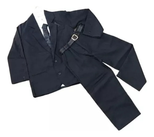 Terno Infantil Oxford Conjunto Social Completo Camisa Gravat