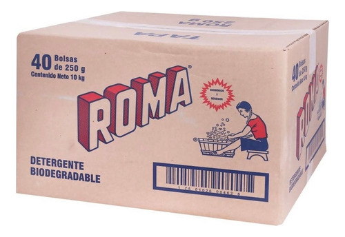 Caja De Jabón Roma En Polvo 40 Bolsas De 250g C/u