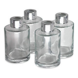 Feel Fragrance Juego De 4 Frascos Difusores De Vidrio Con Ta