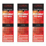 Hicolor Loreal Hilights Copper Color De Cabello Permanente T