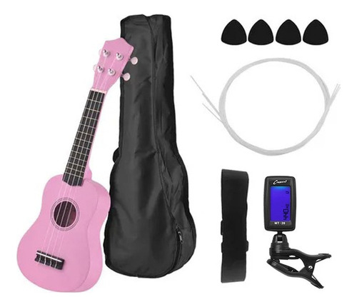 Conjunto De Mini Ukulele Acústico Uke Concert De 21 Polegada