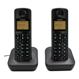 Telefono Duo Inalambrico Uniden At-3100-2bk Color Negro