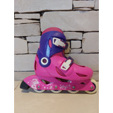 Patines Rollers Importados Niña T 32/34 Con Accesorios 