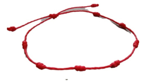 Pulsera 7 Nudos Roja 