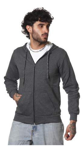 Campera Friza Hombre Invisible Premium Varios Colores