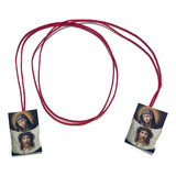 1 Collar Hilo Rojo Escapulario Santa Veronica Rostro Cristo