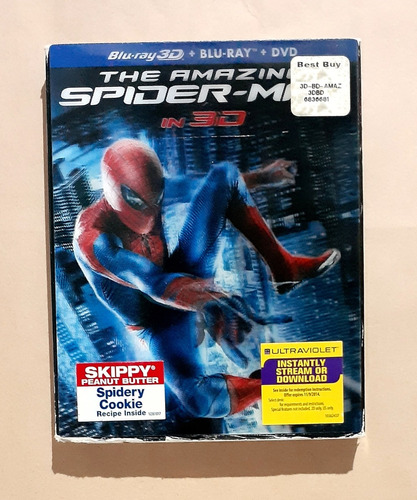 The Amazing Spider-man 4 Disc Blu-ray 3d + 2d + Dvd Original