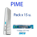 Luz Emergencia 60 Led Sica Rec Litio 971142 Compacta Paq 15 