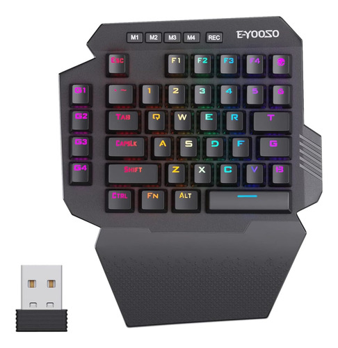 Teclado Mecánico Inalámbrico Para Juegos Con Una Sola Mano