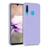 Funda De Silicona Violeta Huawei P30 Lite