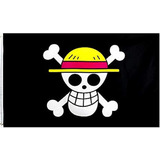 Bandera Pirata Luffy One Pieces 150 Cm X 90 Cm *envio Full*