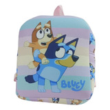 Mochila Bluey Y Bingo Infantil Escolar Jardin Neoprene