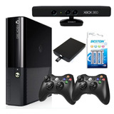 Xbox 360 Ultra Slim 500gb + 2 Controles + Kinect + Cargador