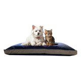 Colchon Cama Mediano/gran Para Perro Mascotas C/funda 79x59!