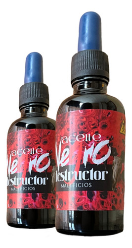 3 Aceites Negro Destructor Conjurado Esotería Magia Negra 