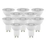 Lamparas Dicro Led 3w 220v Gu10 Tbcin Pack X10 Color Luz Blanco Calido 38° Angulo 