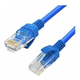 Cabo De Rede Rj45 10m Ethernet Patch Cord Cat5e Azul 10 Mt