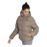 Campera Topper Br Puffer Ii Mujer Moda Beige