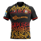 Camiseta Rugby Kapho Chiefs Black 2023 Super Rugby Niños