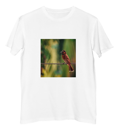 Remera Niño Aves 3 Ave Posada En Rama De Arbol