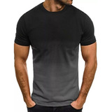 Camiseta Deportiva De Manga Corta Gradient Para Hombre