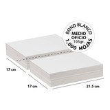 Papel Bond Blanco Medio Oficio 105 Gr - 1,000 Hojas