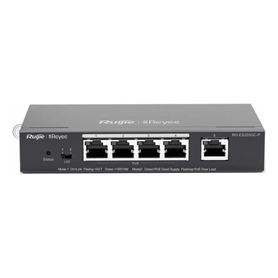 Ruijie Switch Poe RG-ES205GC-P Administrable 4 Puertos A Gigabit + 1 Pto De 1gb | Envío gratis