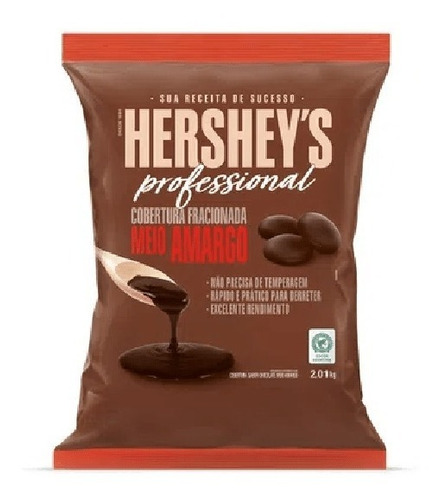 Cobertura Hershey's Fracionada Meio Amargo 2,01kg