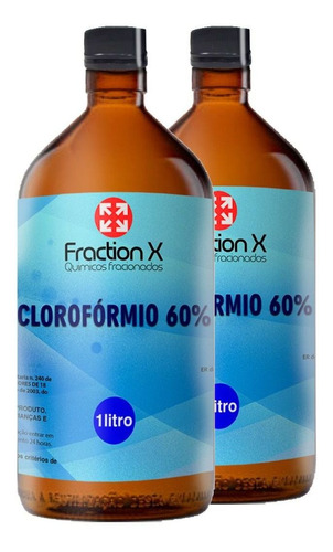 Solventes Orgânicos -kit 2 Clorofórmio 60% Garrafa - 1l