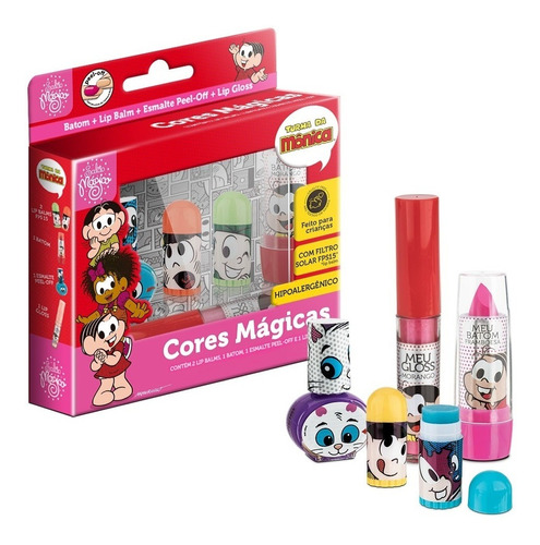 Kit De Maquiagem Infantil Cores Magicas Turma Da Mônica