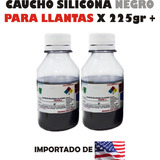 Caucho Silicona Liquido Moldes  X225g Color Negro De Llantas