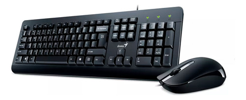 Kit Teclado Y Mouse Genius Km-160 Usb Antiderrame Español