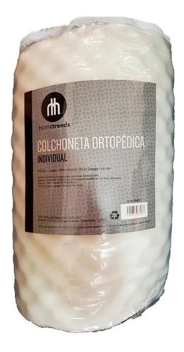 Colchoneta Ortopédica Hometrends Individual 1,89 X 94cm