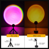 X-kim Proyector De Lámpara De Puesta De Sol De 16 Colores, R