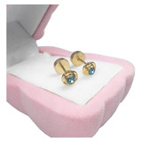 Aritos Abridores Oro 18k Facetados Chinitos Cubic Envio Bebe