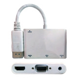 Adaptador Display Port A Vga Y Hdmi Netmak Nm-c96