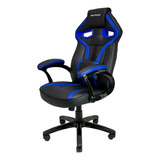 Cadeira Gamer Mx1 Giratória Preto E Azul - Mymax